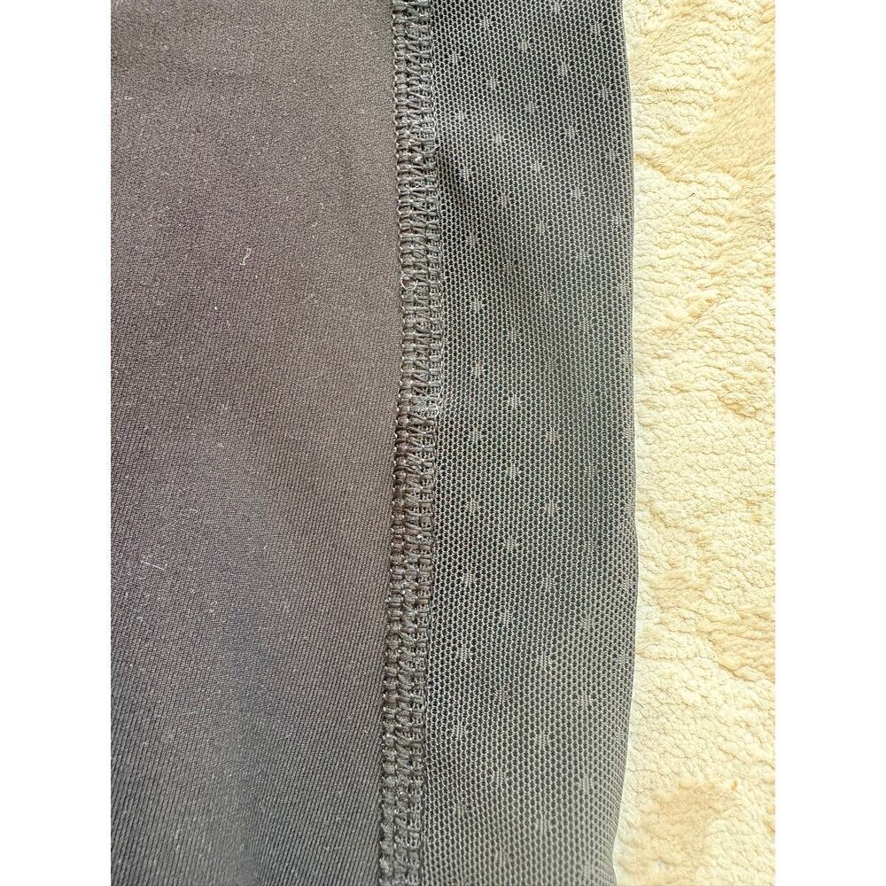Lululemon Women's High Waisted Mesh Panel Leggings Black Size 6 Hidden Pocket - Picture 6 of 7